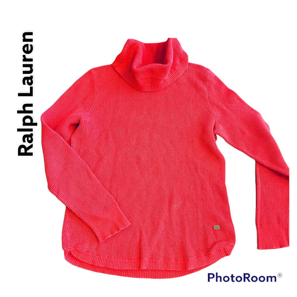 Ralph Lauren Women's Cotton Knit Sweater Sz M